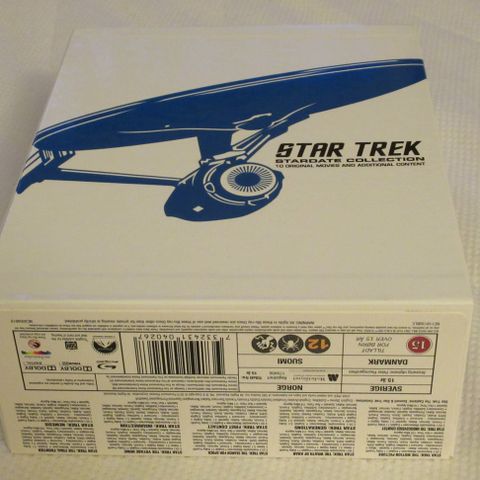 Star Trek Filmboks på Blu-ray, 10 filmer + masse ekstramateriale. Norsk tekst