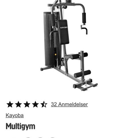 Multigym kun montert opp