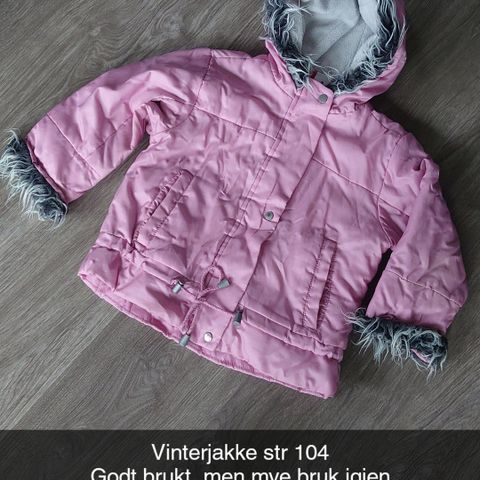 Vinterjakke str 104