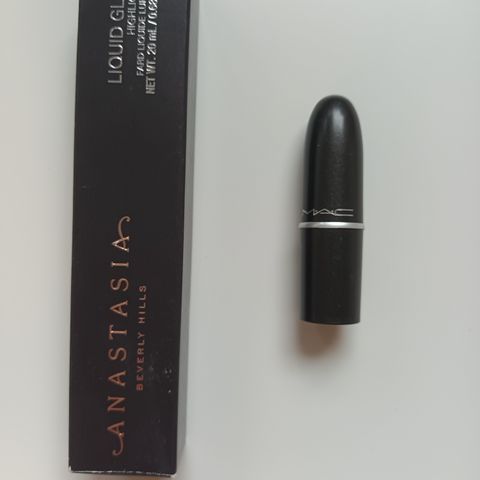 Mac 608 MEHR Matte Lipstick 1.8g & Anastasia Liquid Glow Oyster 20ml