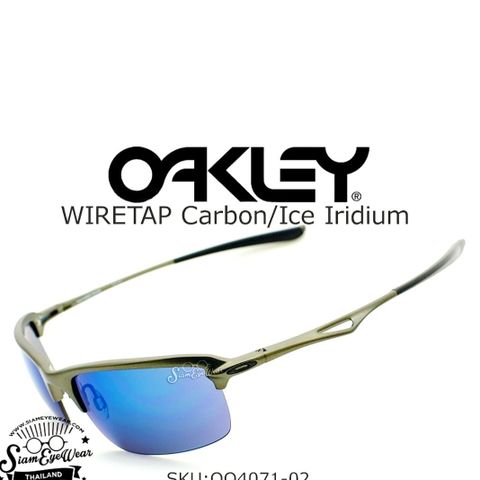 Oakley Wiretap Carbon Grey / Ice Iridium OO4071-02