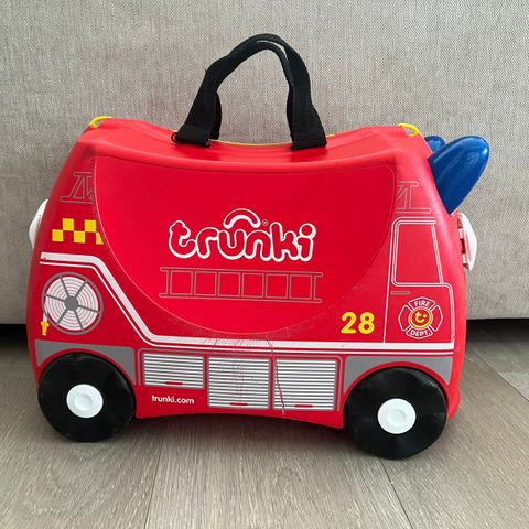 Trunki barnekoffert - brannbil frank