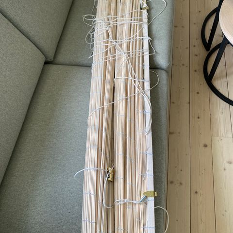 Bambus  rullegardin, kr 350 for begge