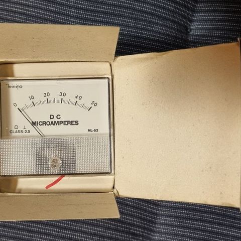 Mikroamperemeter Panel Måleinstrument