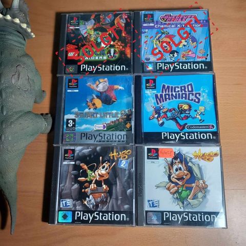 Barnespill til PS1 / PSX fra Sams Salg