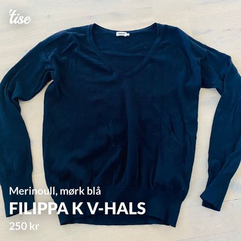 Filippa K merinoull v-genser