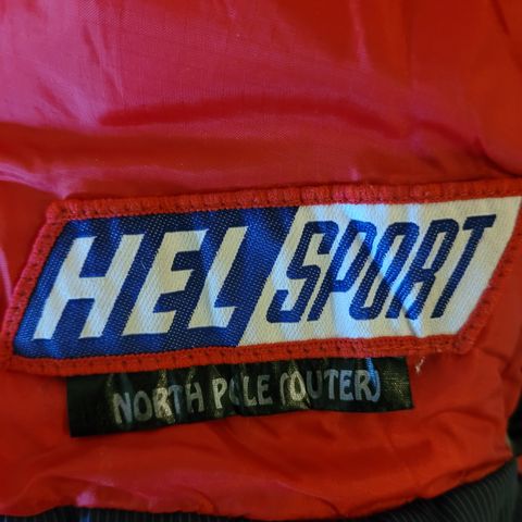 Ekstrem sovepose syntetisk, Helsport North Pole fra ca 2003, med fuktsperrepose,