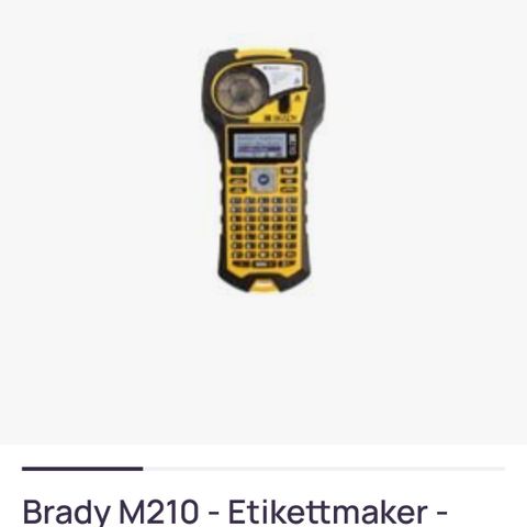 Brady M210 Merkemaskin