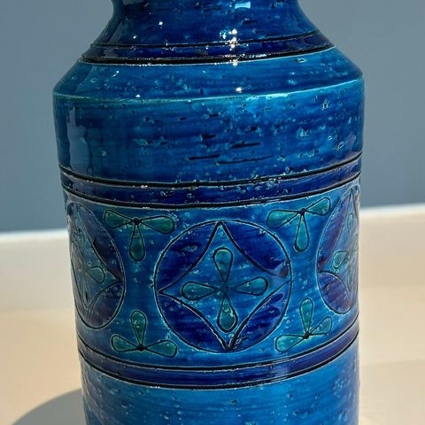 Vintage Bitossi Rimini Blu (Aldo Londi) vase