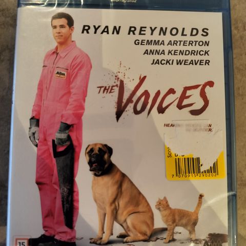 The Voices ( Blu Ray ) Ny i plast - Ryan Reynolds - 150 kr inkl frakt - 2015