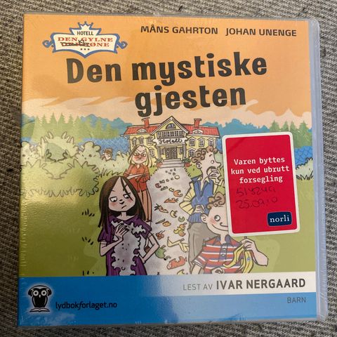 DEN MYSTISKE GJESTEN - Mons Gahrton og  Johan Unenge. LYDBOK!   NY, I PLAST!