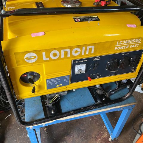 Selger velfungerende  loncin LC 3800 DDC aggregat