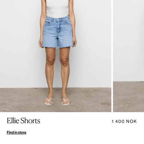 Ellie shorts i blå str 42 fra Camilla Pihl selges