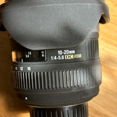 Sigma vidvinkel 10-20mm