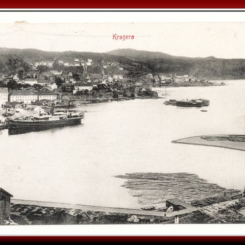 ** KRAGERØ. DAMPSKIB. STPL KRAGERØ 1913 ** REF. 8537