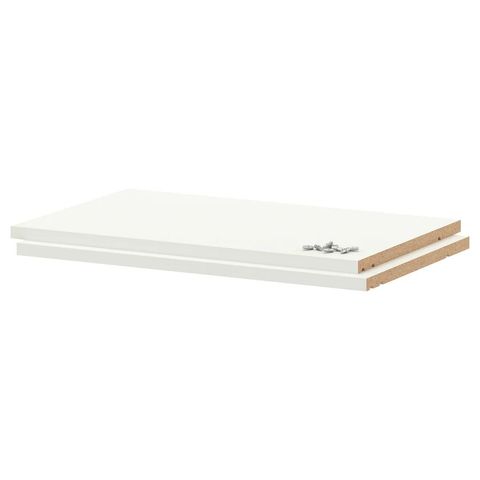 5 IKEA Utrusta hylleplater, hvite. 60x37cm. Helt nye, aldri brukt
