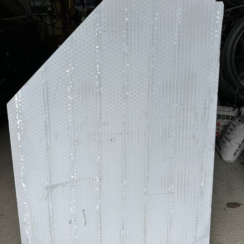 Brannmursplate - 85x122cm / 5cm tykk