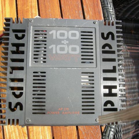 Philips 2 kanals forsterker 2x100Watt RMS