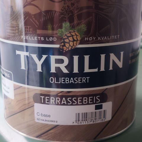 Tyrilin oljebasert terrassebeis