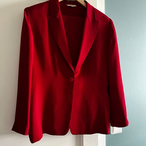 Rød retro dress i silke