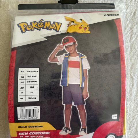 Ash Pokémon kostyme