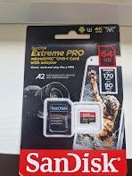 SanDisk Extreme PRO 64GB microSDXC UHS-I-kort med adapter