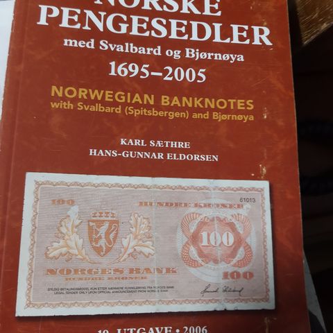 NORSKE PENGESEDLER 1695 - 2005