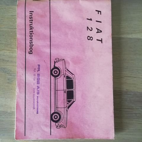 instruksjonsbok Fiat 128