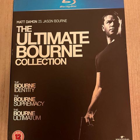 The Ultimate Bourne Collection (3 filmer) - UK-utgave (Norsk tekst)