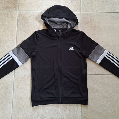 Track suit jakke, hettegenser fra Adidas, stl 11-12 år.