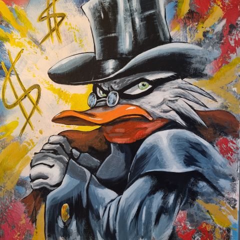 Uncle Scrooge Acrylic 40x50 original #1