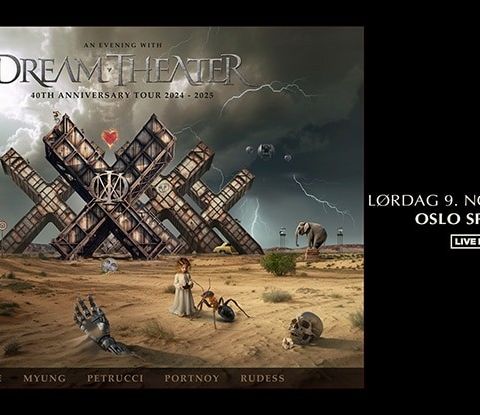 2x billetter til Dream Theater 9. Nov