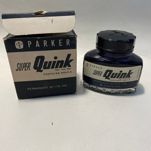Vintage blekk til fyllepenn/ Parker super Quink