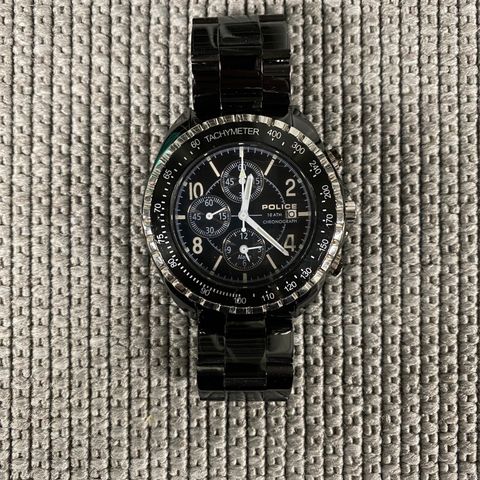 Police Chronograph Black Dial Klokke (10962J)