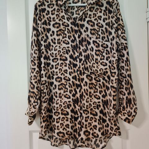 Zara leopard skjorte str S