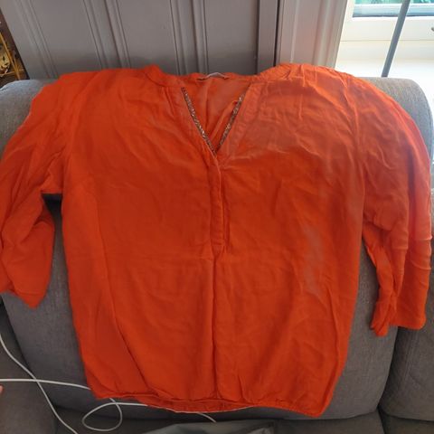 Korall/orange bluse 38