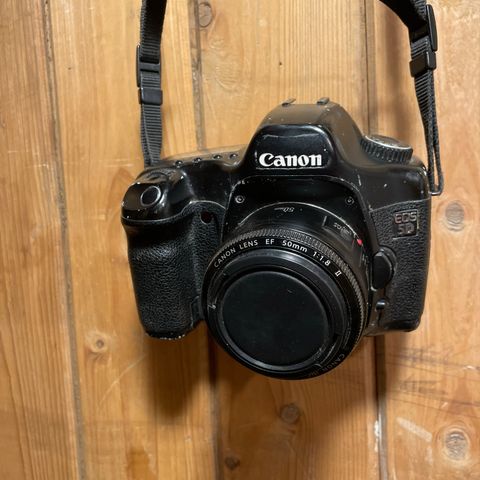 Canon eos 5D med Canon 50mm 1,8