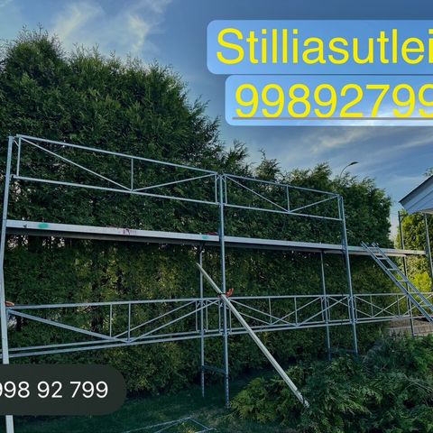 🟢 PRIVAT STILLASUTLEIE Jamax Stillas med henger ca 100kv til leie.