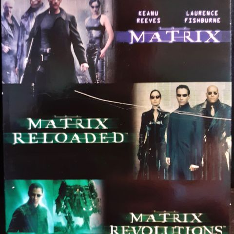 The Matrix Collection, norsk tekst, DVDx3