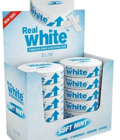 Kickup real white soft mint slim