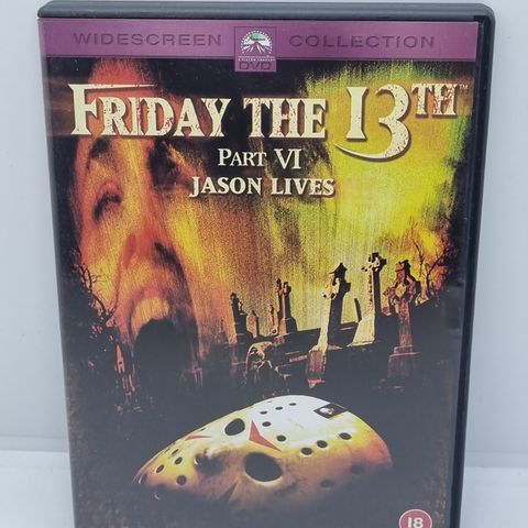 Friday the 13th part VI, Jason lives. Dvd