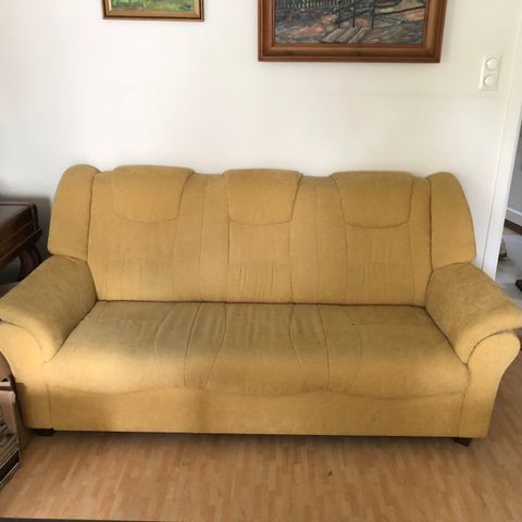 Komfortabel 3 seter sofa