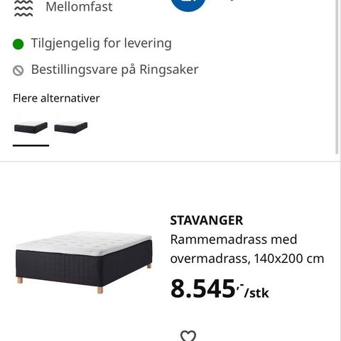 Skotterud seng fra IKEA, 140 x 200.
