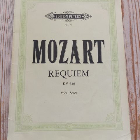 Noter kor - Mozart requiem kv 626