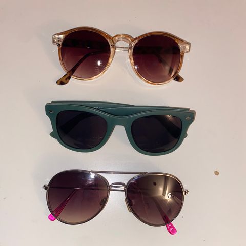 3 par solbriller