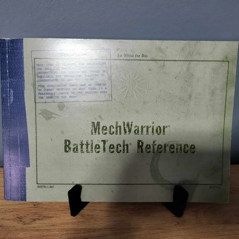 MechWarrior BattleTech Reference Manual