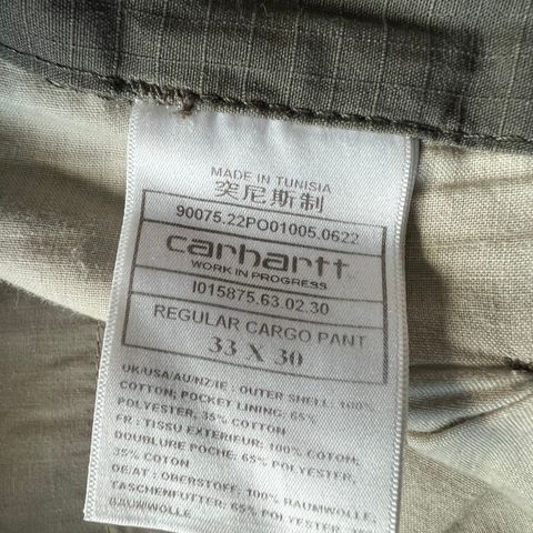 Carhart bukse, som ny