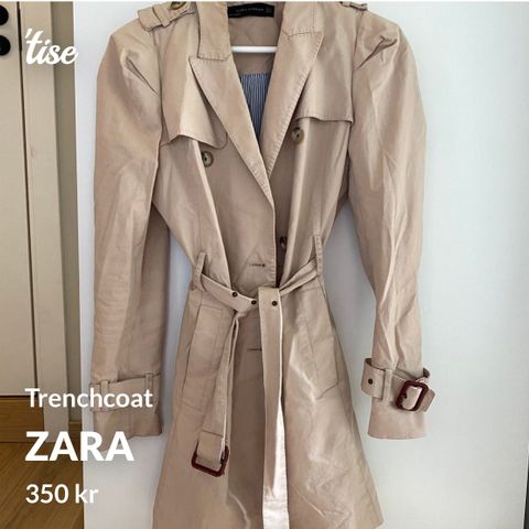 Superfin trenchcoat fra Zara