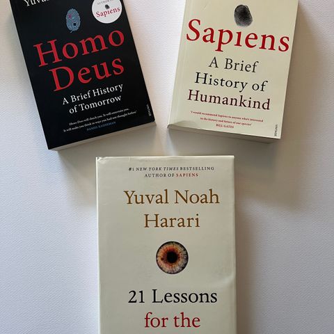 3 books in English by Yuval Noah Harari