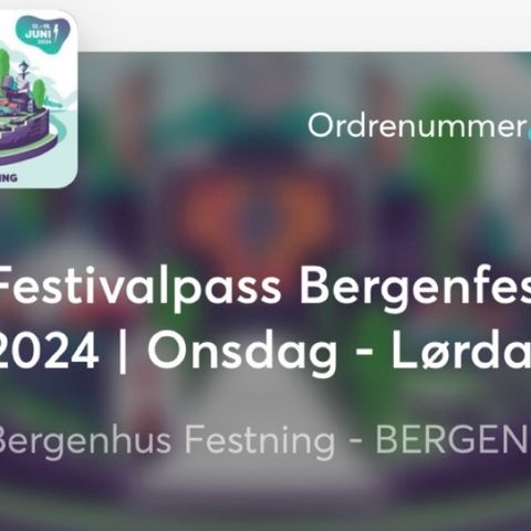 Bergenfest festivalpass ons-lørdag selges!